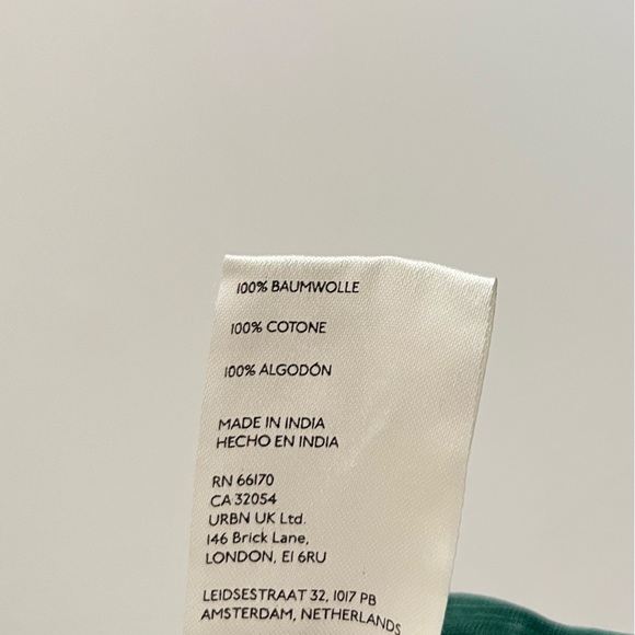 Anthropologie The Leah Gathered Tee by Pilcro teal Size Medium - Picture 5 of 5